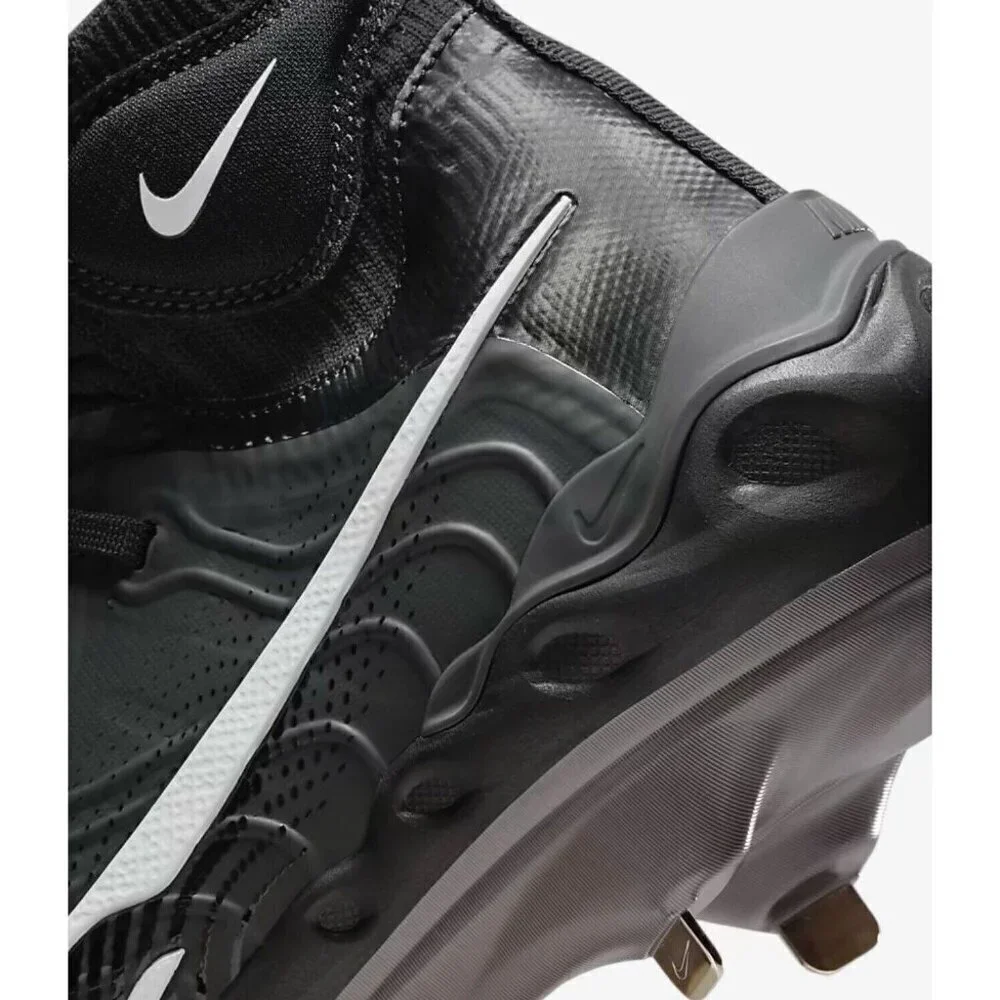 Nike Alpha Huarache NXT Metal Baseball Cleats Black Gray DJ6517-010 Men Size 7